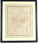 FIVE FRAMED MAPS