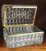 LEAD CRYSTAL JEWELLERY CASKET