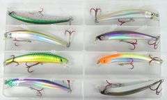 THREE TACKLE BOXES WITH FISHING LURES