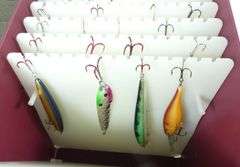 FISHING STORAGE CASE WITH 20 LURES