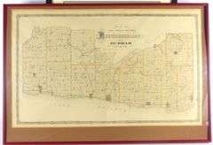 FIVE FRAMED MAPS