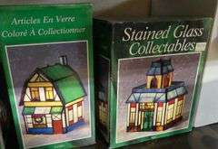 STAINED GLASS ILLUMINATED HOUSES