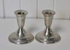 STERLING CANDLESTICKS