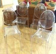 SET OF FOUR GHOST CHAIRS