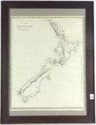 FIVE FRAMED MAPS