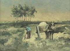 ANTIQUE OIL ON PANEL