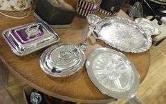FIVE PIECES OF SILVER PLATE