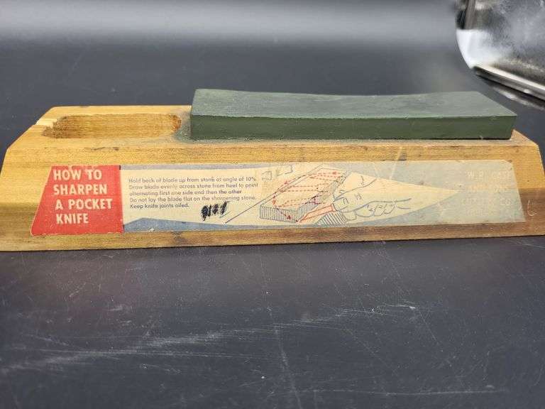 5 Knives and Case Sharpener Stone