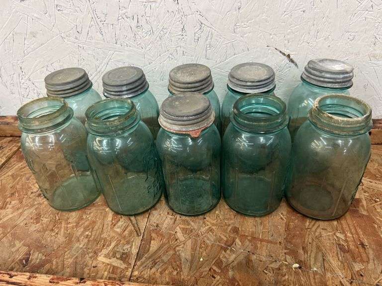 (10) quart fruit jars