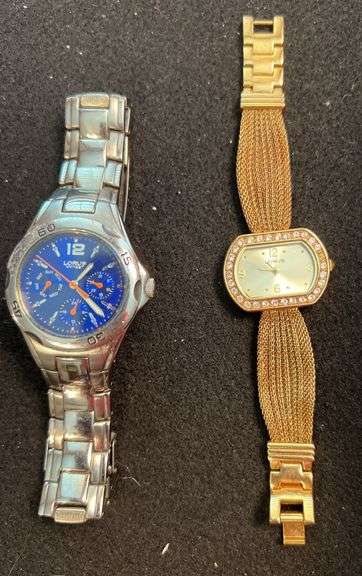 Watches (2 Lorus), 2 smoky quartz, 3 zircons, 1 citrine