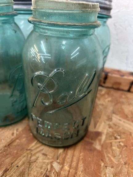 (10) quart fruit jars