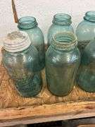 (10) ball perfect Mason half gallon jars