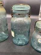 Assorted atlas EZ seal jars- 48 oz, Hazel Atlas