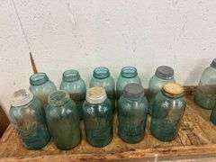 (10) ball perfect Mason half gallon jars