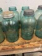 (10) ball perfect Mason half gallon jars