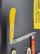 5 Knives and Case Sharpener Stone