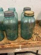(10) ball perfect Mason half gallon jars