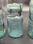 Assorted atlas EZ seal jars- 48 oz, Hazel Atlas