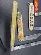 5 Knives and Case Sharpener Stone
