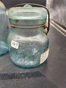 Assorted atlas EZ seal jars- 48 oz, Hazel Atlas