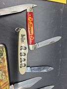 5 Knives and Case Sharpener Stone