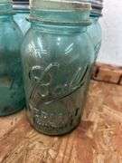 (10) quart fruit jars