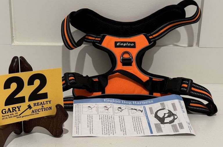 Igloo Dog Harness For a large dog in Volunteer Orange - Go Vols!