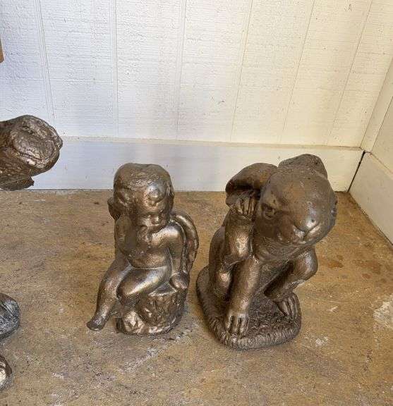 Concrete painted Figurines
