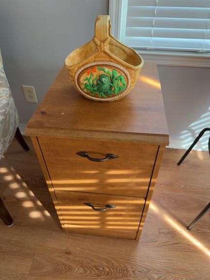 File cabinet and basket