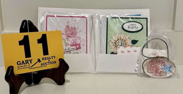 Set of 4 Artist created Birthday cards