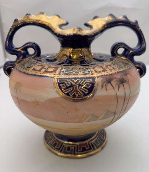 Hand Painted Nippon Vase