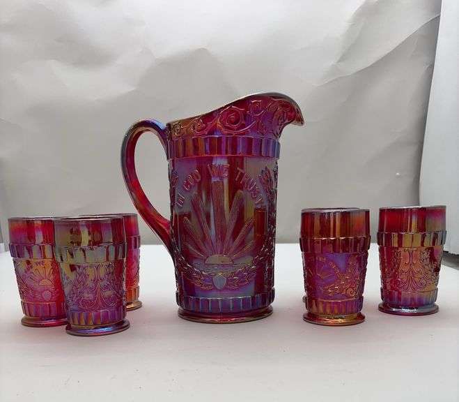 Repro red carnival water set