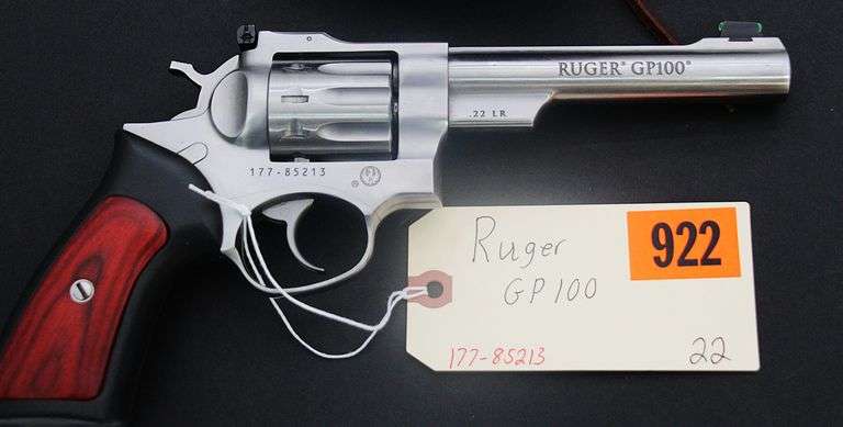 Ruger GP100  .22 with holster & belt