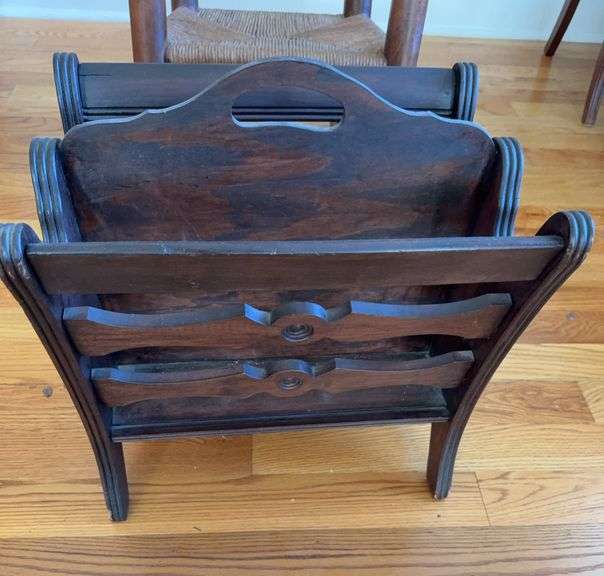 Magazine rack, childs rocking chair