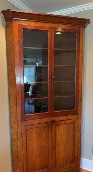 Cherry Corner cupboard 48”x23”x97”