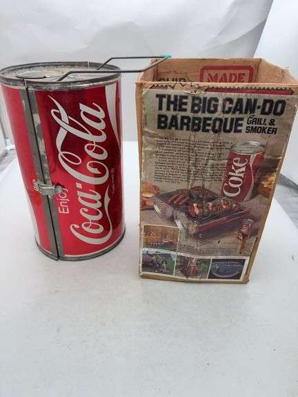 The big can do bbq Coca Cola grill