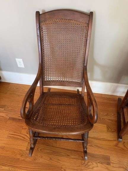 Cane back rocker