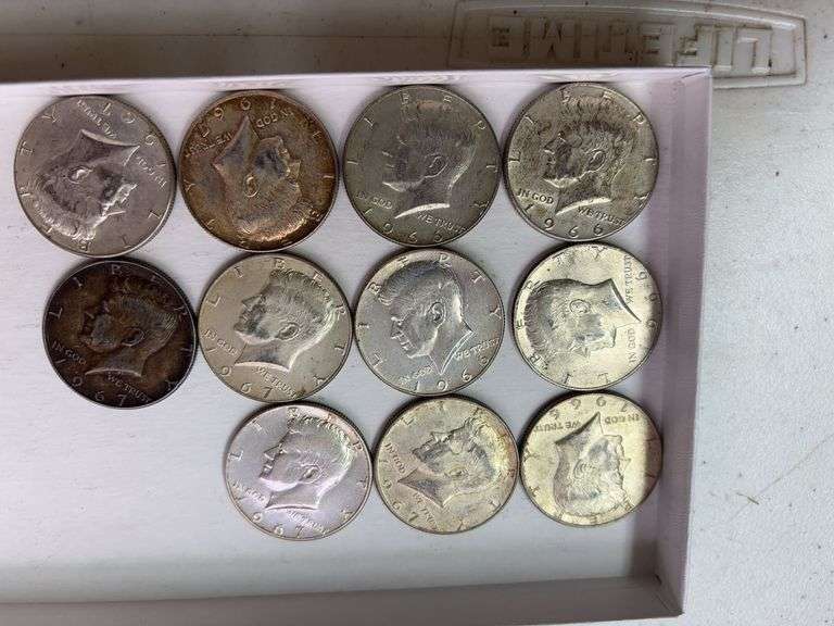 (11) 1965-68 Kennedy halves