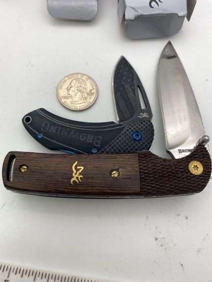 Browning Plateau Knife - D2 Steel Cleaver Blade With Spring Assisted Opening