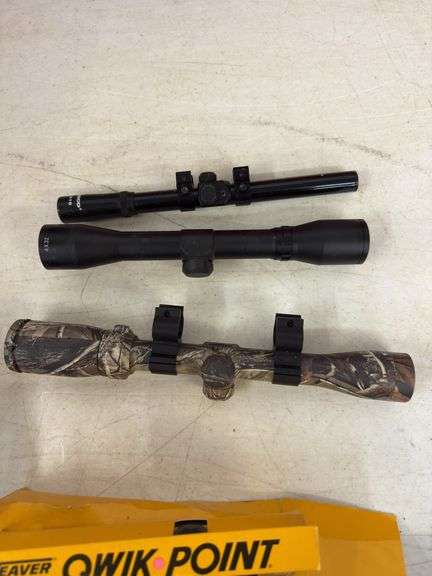 (3) scopes and weaver quick point