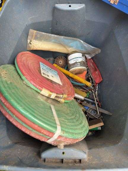 (2) assorted tools totes