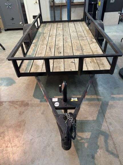 5x10 bumper trailer with gate