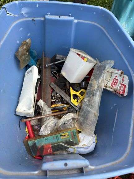 (2) assorted tools totes