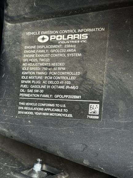 2016 Polaris Slingshot SL- 5600 miles