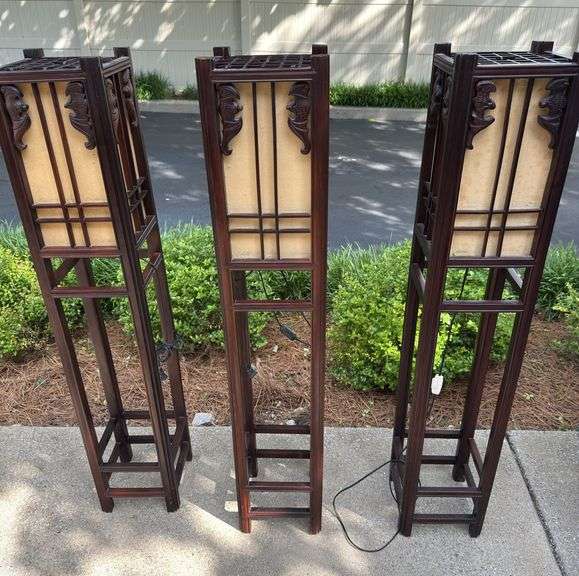 (3) Floor Lamps 55" x 10"