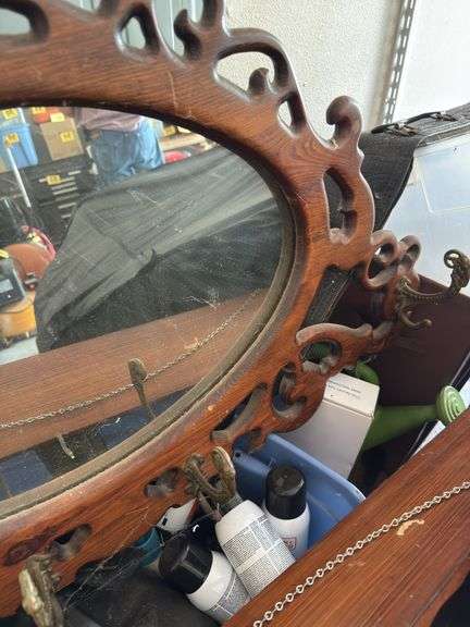 Hat rack mirror