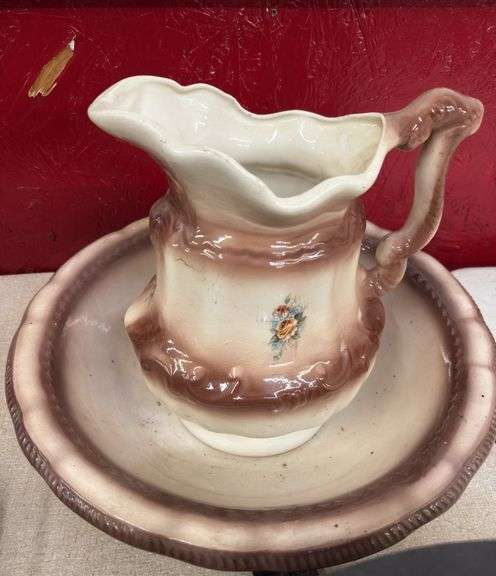 Pitcher and bowl