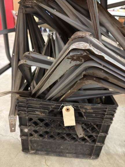 Pile of shelving brackets
