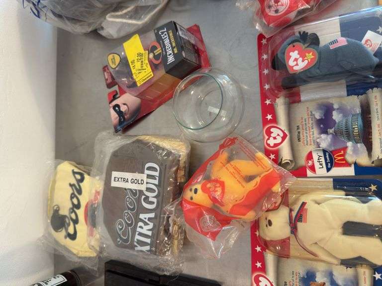 Dale Earnhardt, beanie babies, coors inflatables, hats and more