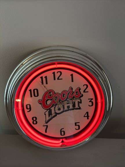 Coors light clock 15”